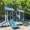 a playground with a slide