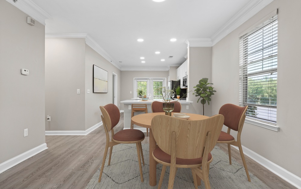 A1ER - 1 bedroom floorplan layout with 1 bathroom and 1229 square feet (Dining Room
, 3D)