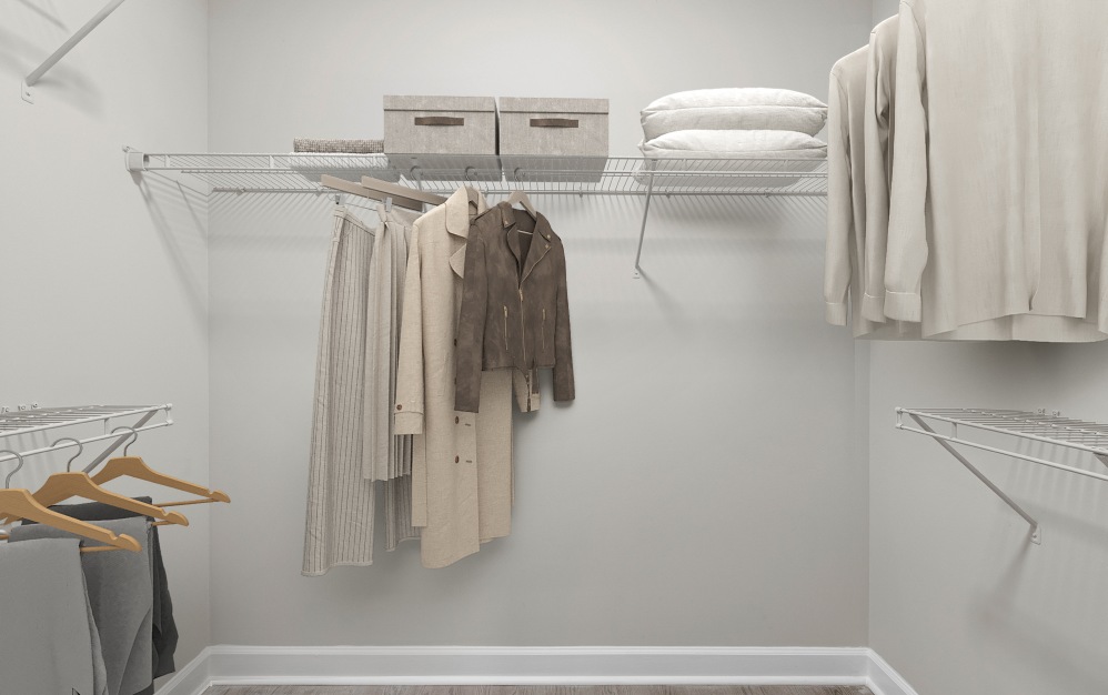 B2ER - 2 bedroom floorplan layout with 2 bathrooms and 1407 square feet (Closet, 3D)