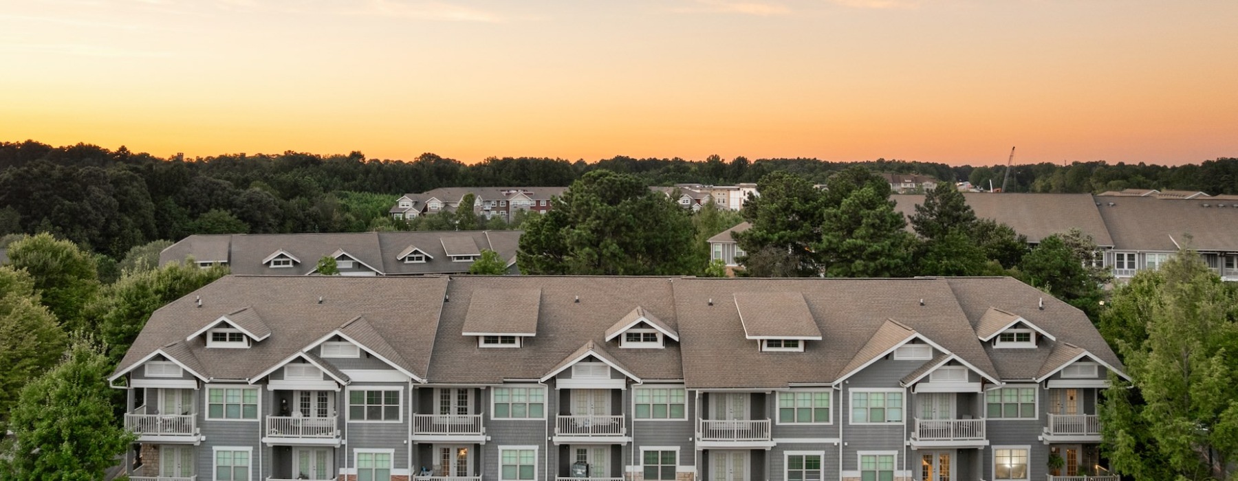 Explore the Neighborhood  aerial shot of the property